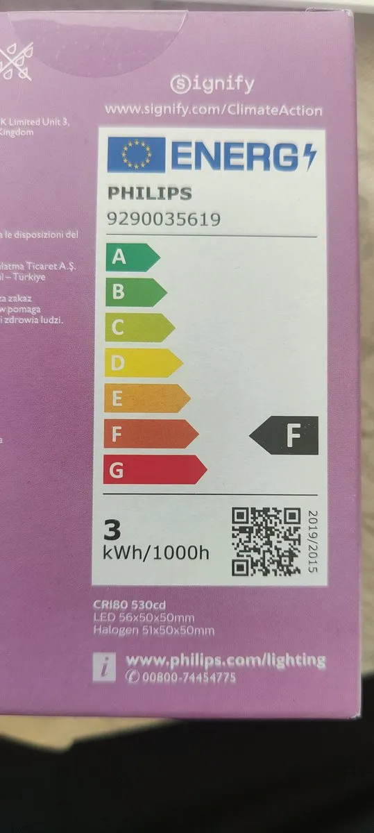 Philips LED Spot GU10 3W - 3000K - 3 Stuks