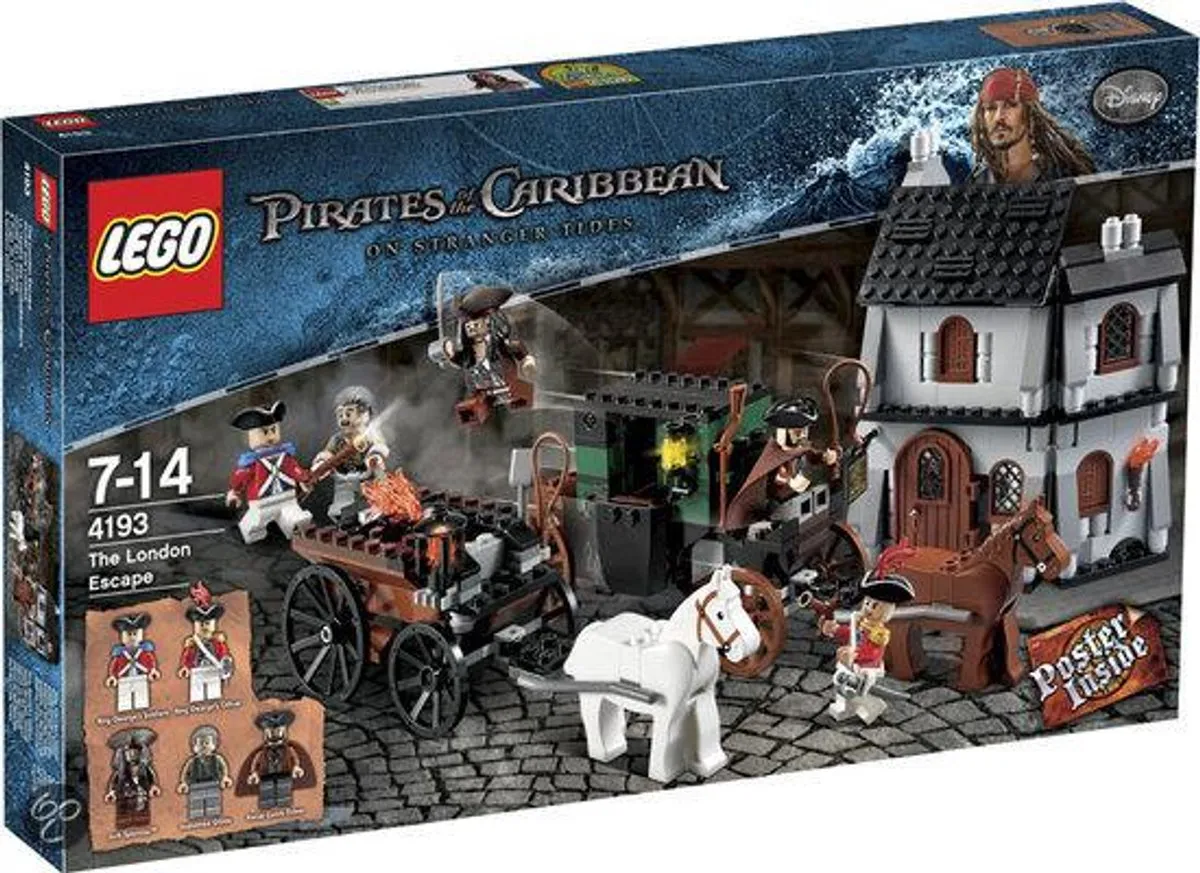 LEGO Pirates of the Caribbean Ontsnapping in Londen 4193 - 8 Minifiguren