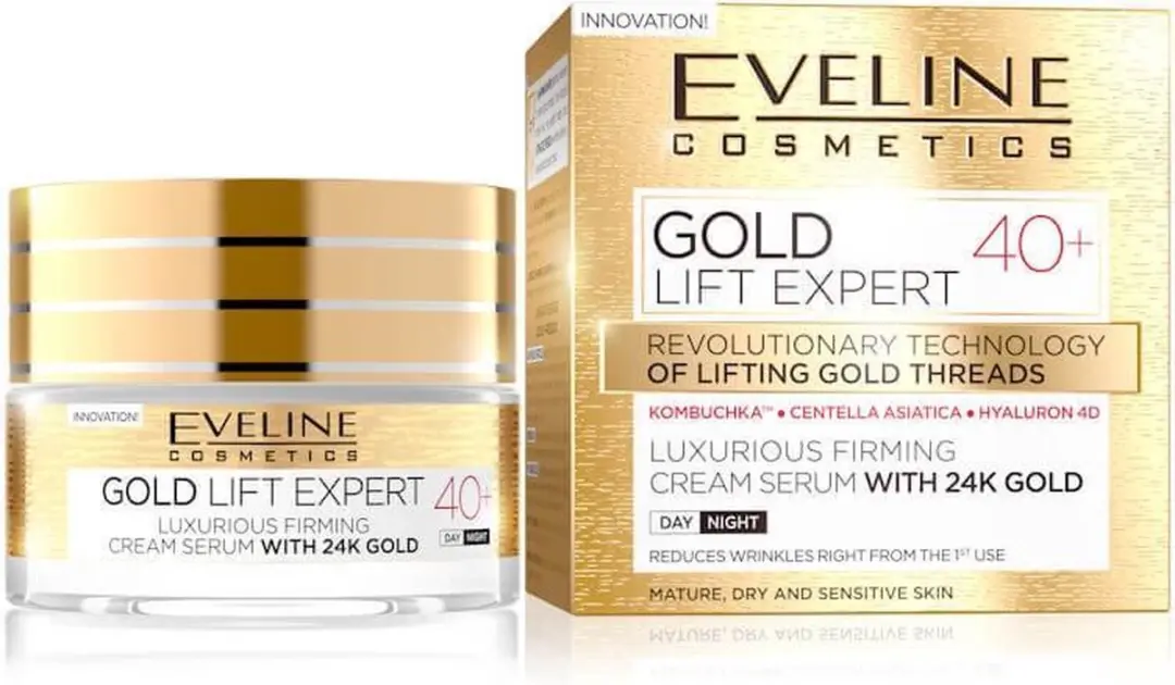 Eveline Cosmetics Gold Lift Expert Luxurious Firming Serum With 24K Gold 40+ Day