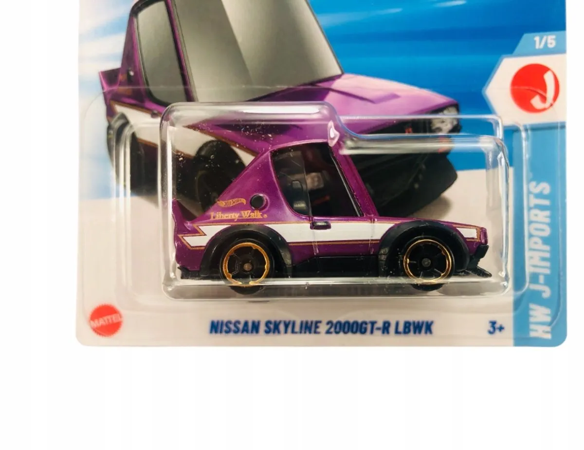 Hot Wheels 2025 Nissan Skyline 2000GT-R 1:64 - Wit/Paars