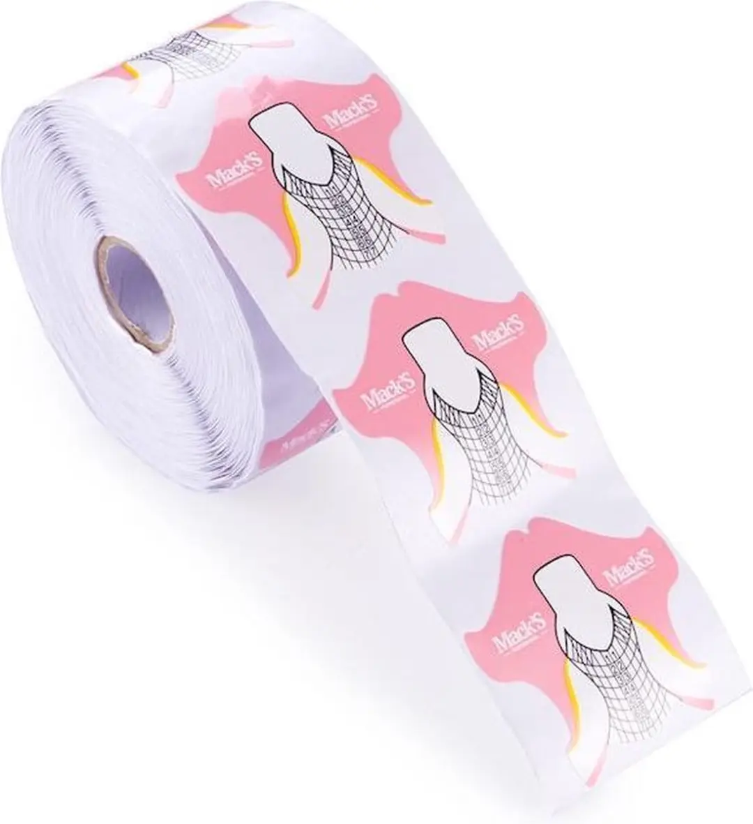 Cosmetics Zone Nagel Sjabloon Sticker Breed Roze- 500 stuks