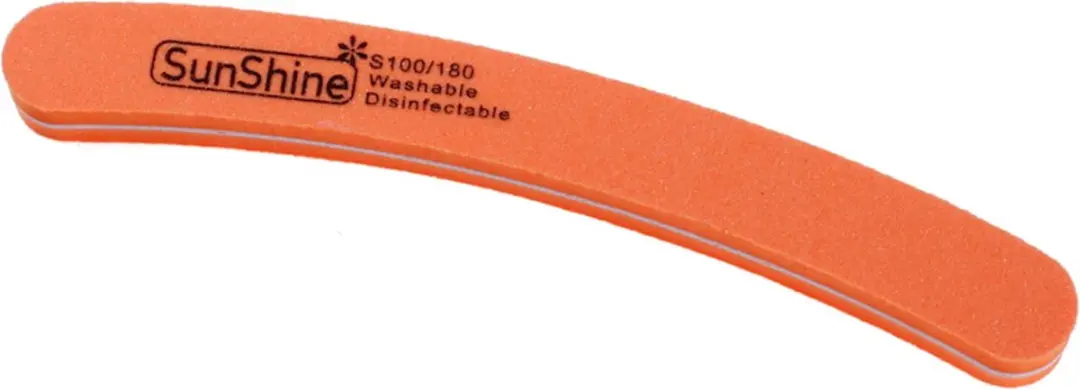 Cosmetics Zone Sunshine Wasbare en Desinfecteerbare Polijst Nagelvijl Banaan 100