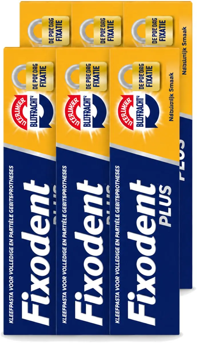 6 x Fixodent Plus