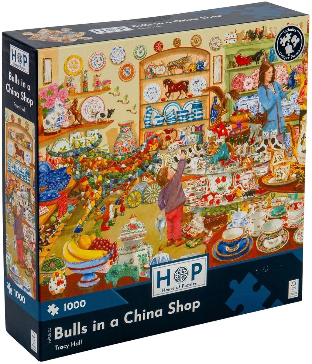 House Of Puzzles Bulls in a China Shop Legpuzzel 1000 Stuks - HP0632