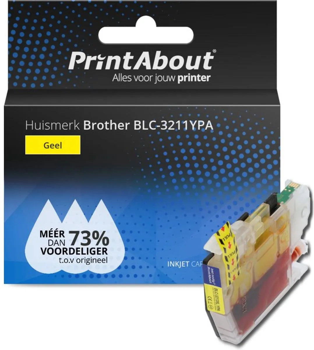 PrintAbout BLC-3211YPA Inktcartridge Geel
