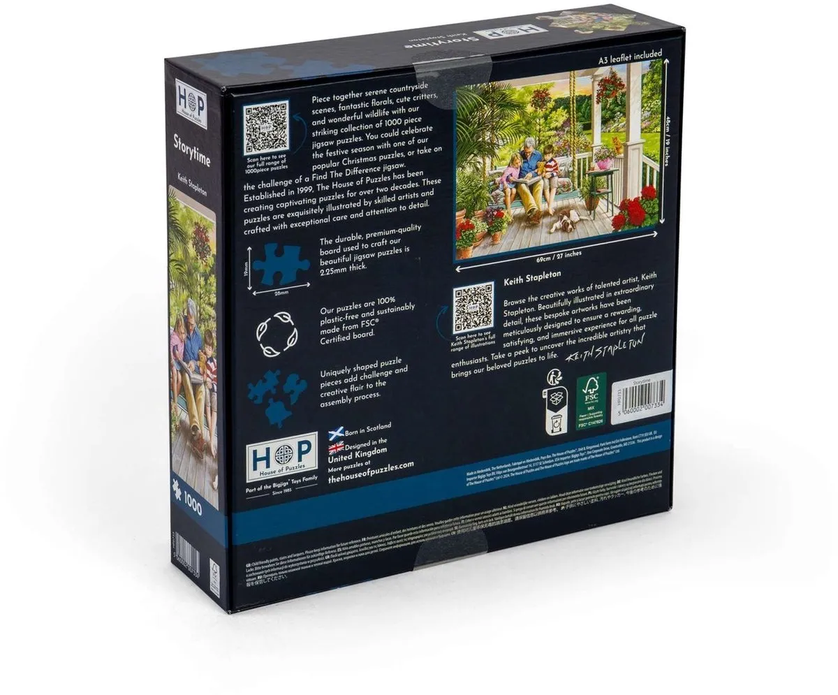 House of Puzzles Storytime Legpuzzel 1000 Stuks Multicolor