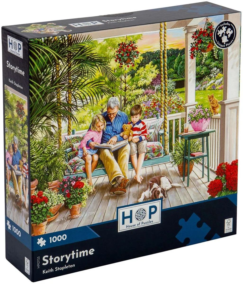 House of Puzzles Storytime Legpuzzel 1000 Stuks Multicolor