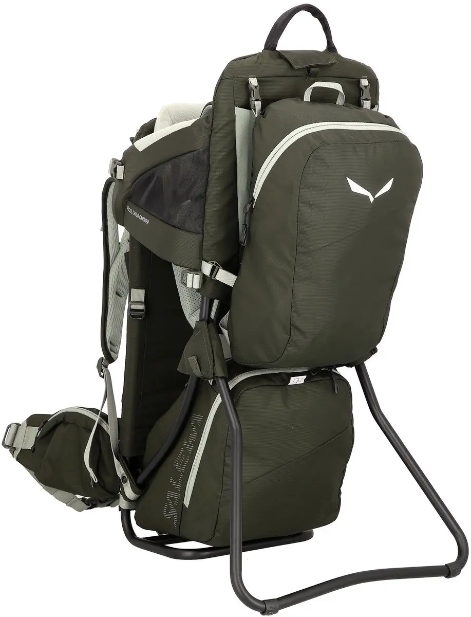 SALEWA kinderdrager Pòcol Child Carrier Dark Olive donkergroen