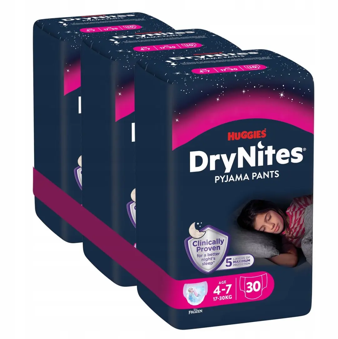 Huggies DryNites Meisjes 4-7 jaar (17-30kg) 30 st