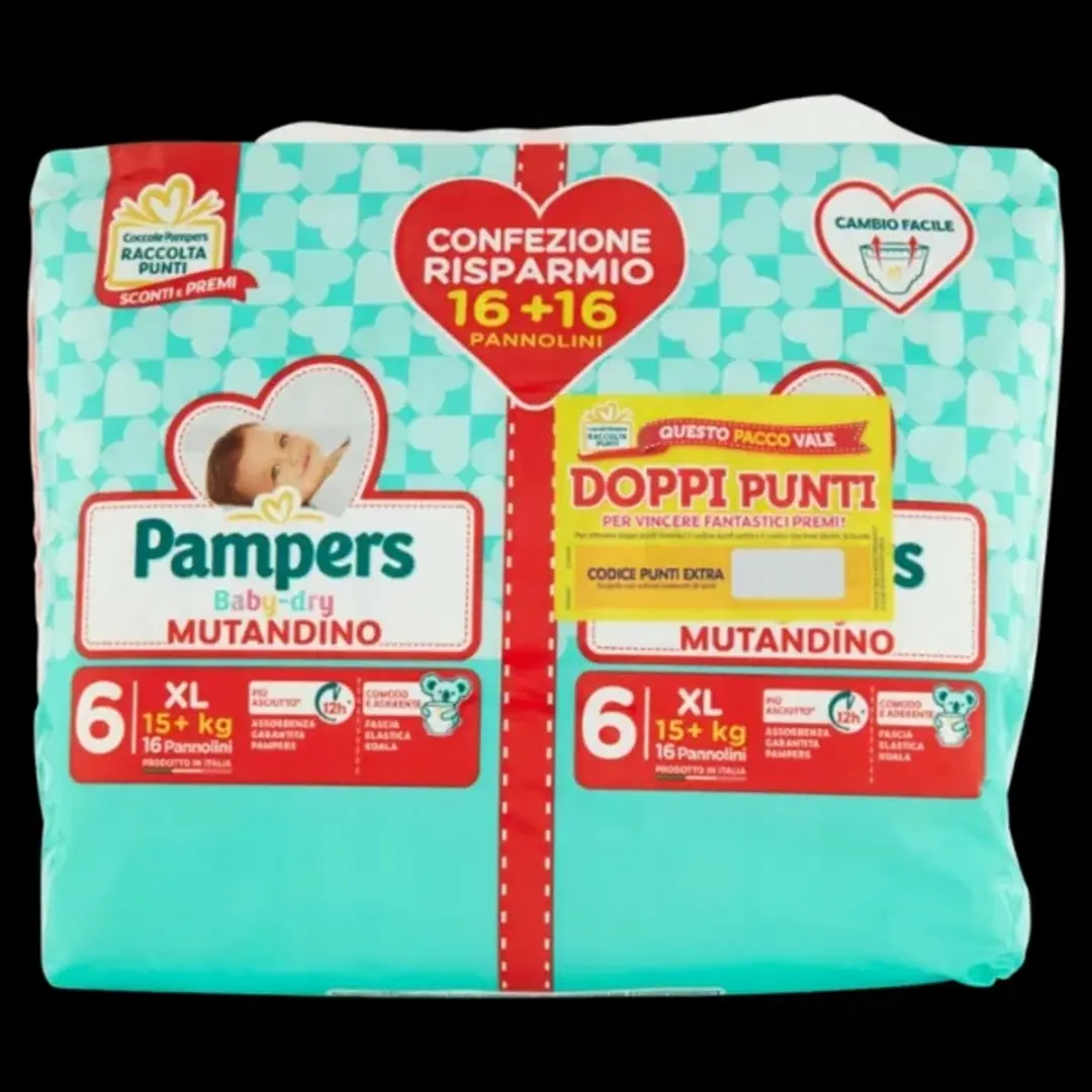 Pampers Baby-Dry Broekje Maat 6, 32 st