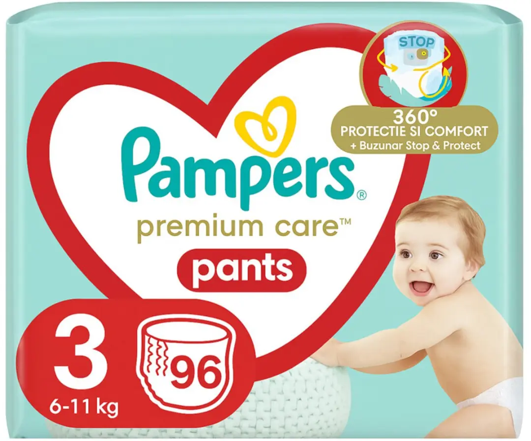 Pampers Premium Care Diapers Pants Maat 3 (6-11 kg)