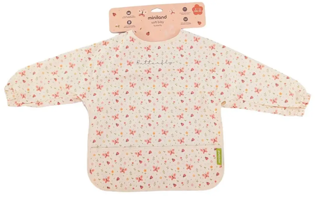 Miniland Soft Biby Butterfly Met Mouwen - Geel