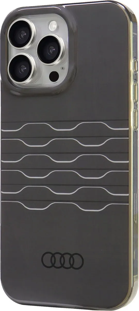 Audi iPhone 16 Pro Backcover Hoesje - Zwart - MagSafe