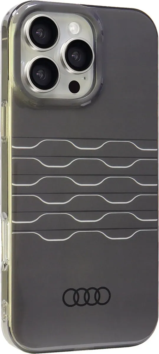 Audi iPhone 16 Pro Backcover Hoesje - Zwart - MagSafe