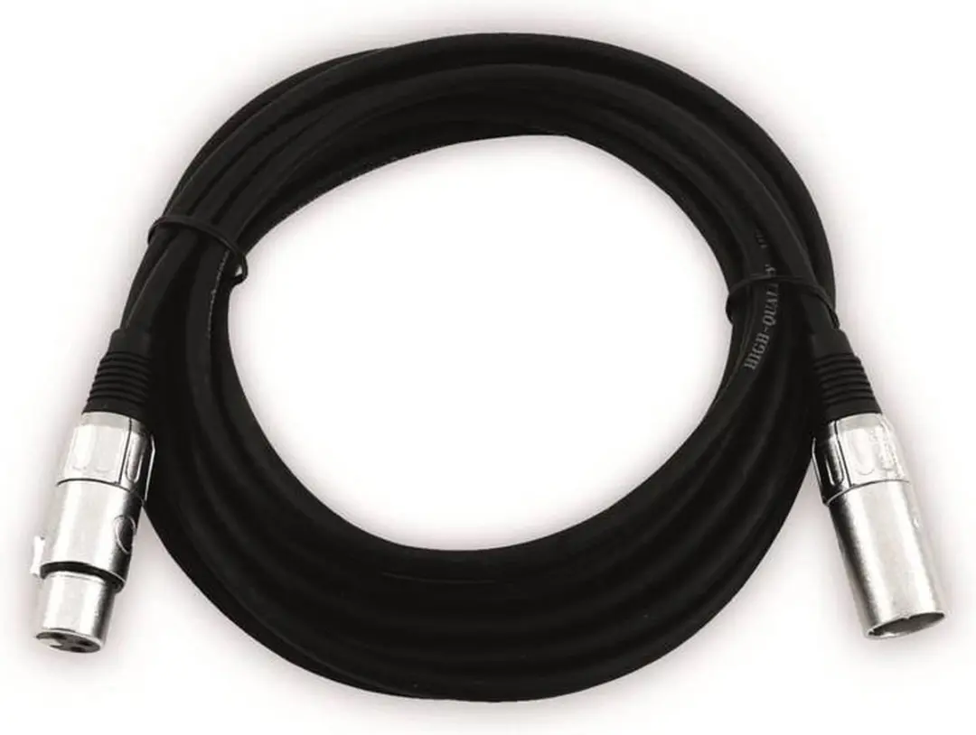 Omnitronic XLR Kabel 5m 3-pins - Zwart