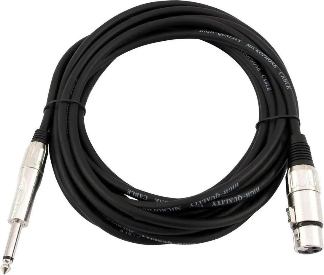 Omnitronic 30225170 XLR naar Jack 6,3mm Adapterkabel - 5m - Zwart