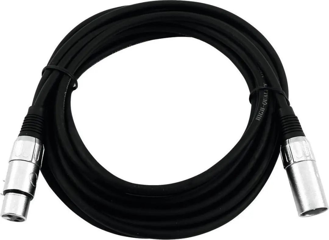 Omnitronic XLR Kabel 3-pin 1m - Zwart