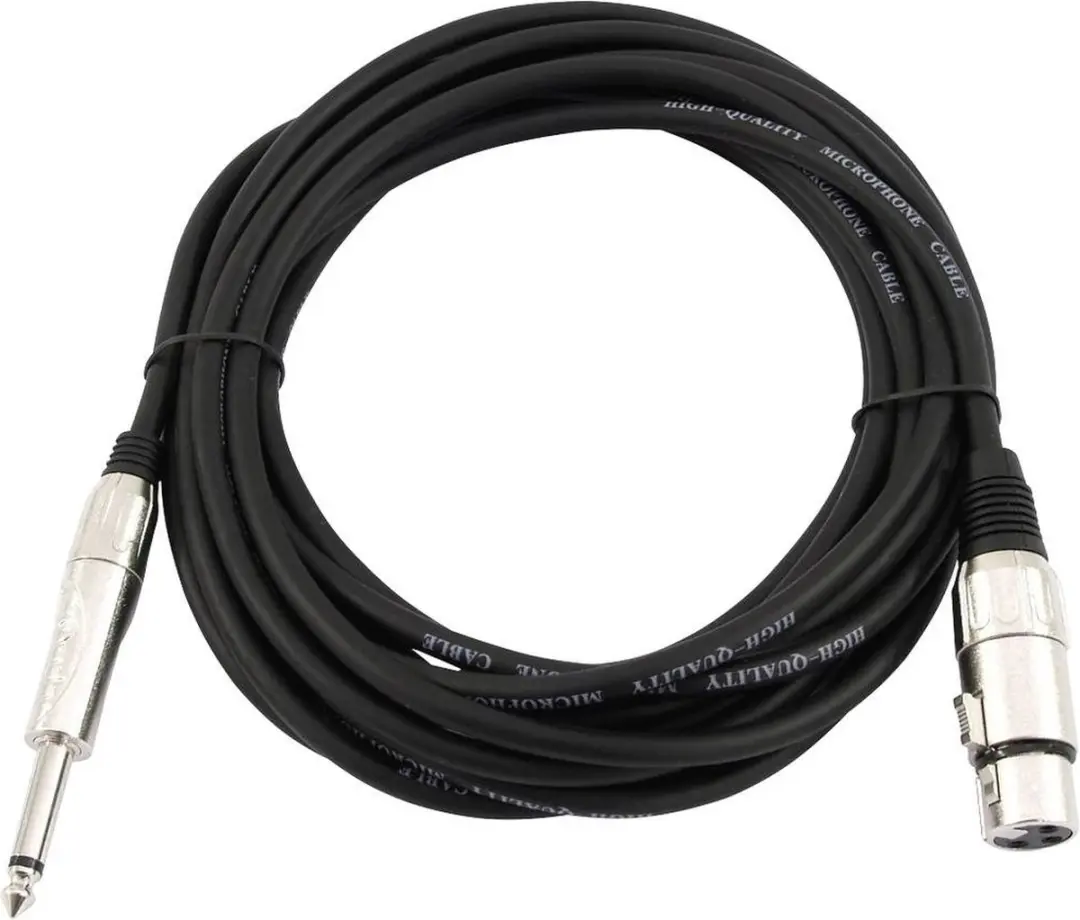 Omnitronic 3022516M XLR naar Jack 6,3mm Adapterkabel - 2m - Zwart