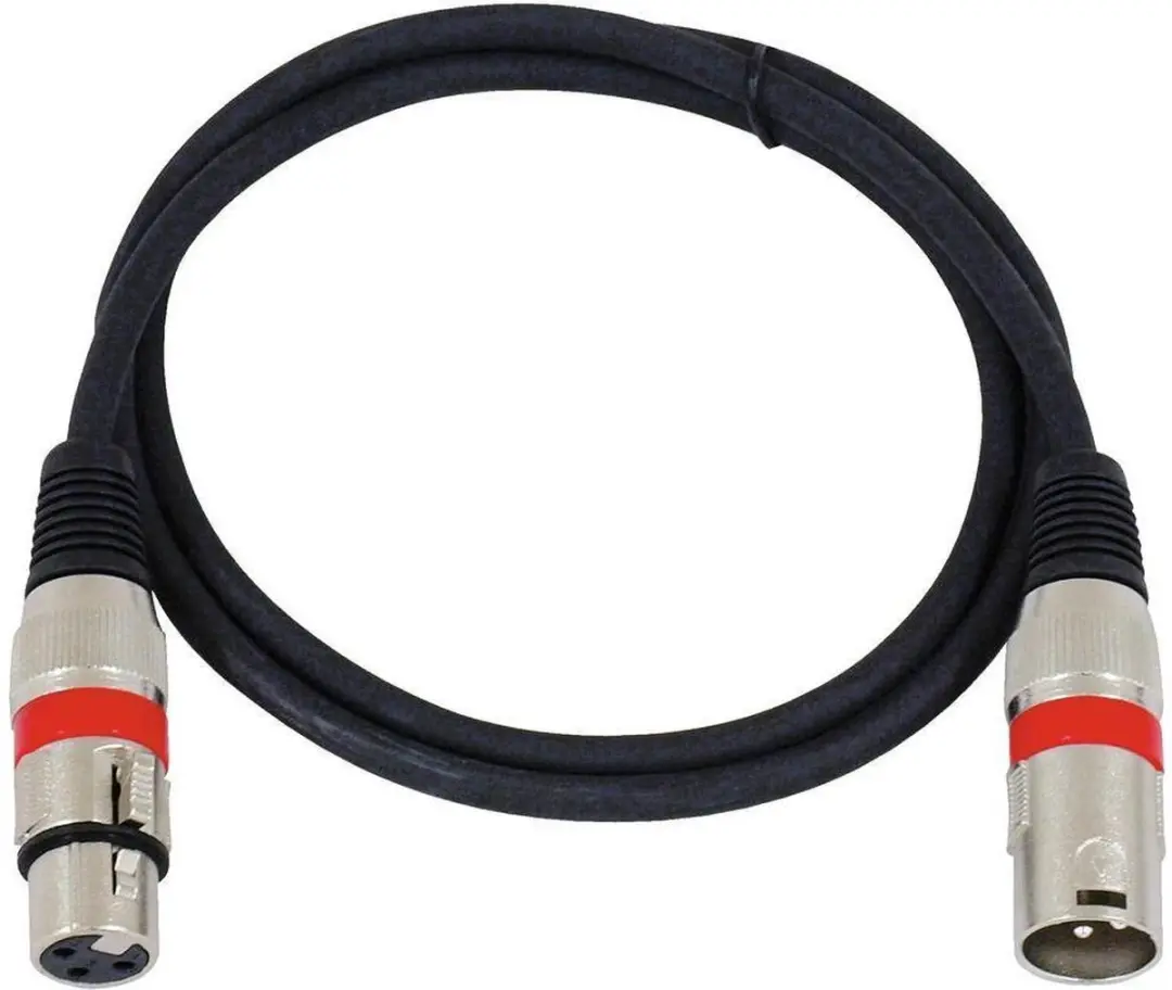 Omnitronic XLR Kabel 3-pin 1m - Zwart