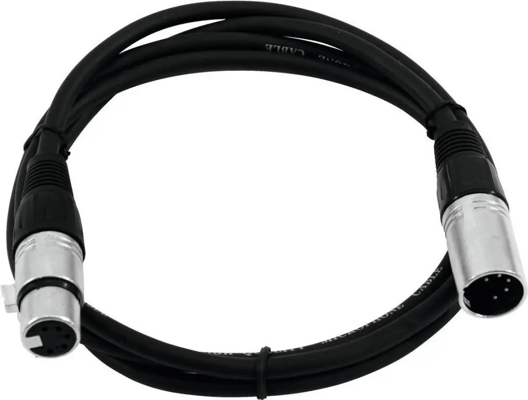 Omnitronic XLR Kabel 5-pin 3m - Zwart