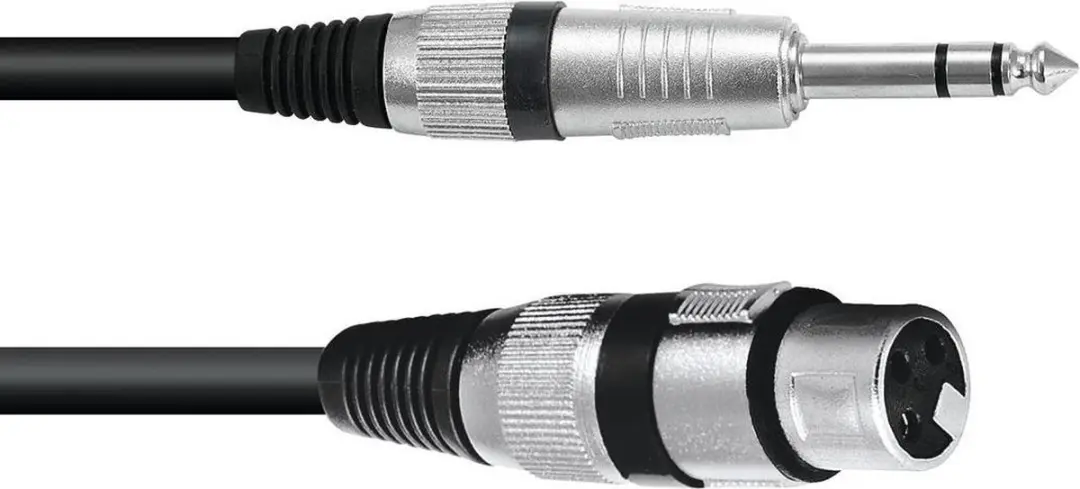 Omnitronic XLR(F)-Jack Stereo Adapterkabel 0.9m
