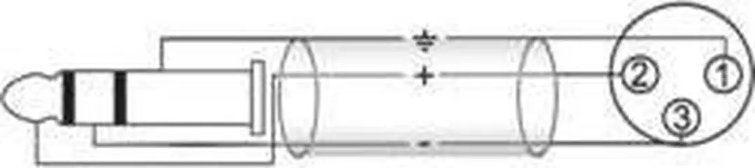 Omnitronic 30225182 XLR naar Jack Adapterkabel 2m - Zwart