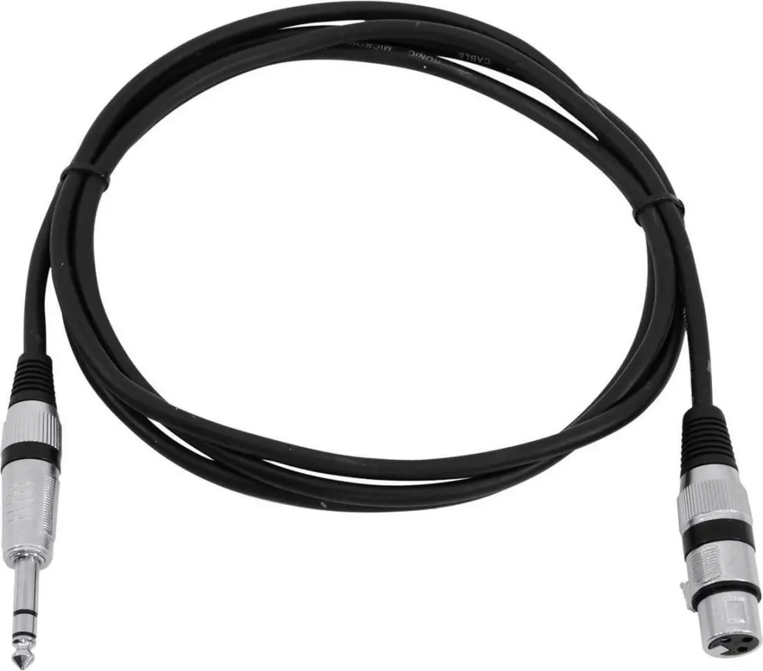 Omnitronic 30225182 XLR naar Jack Adapterkabel 2m - Zwart