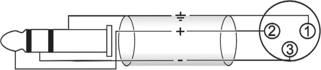 Omnitronic 30225182 XLR naar Jack Adapterkabel 2m - Zwart