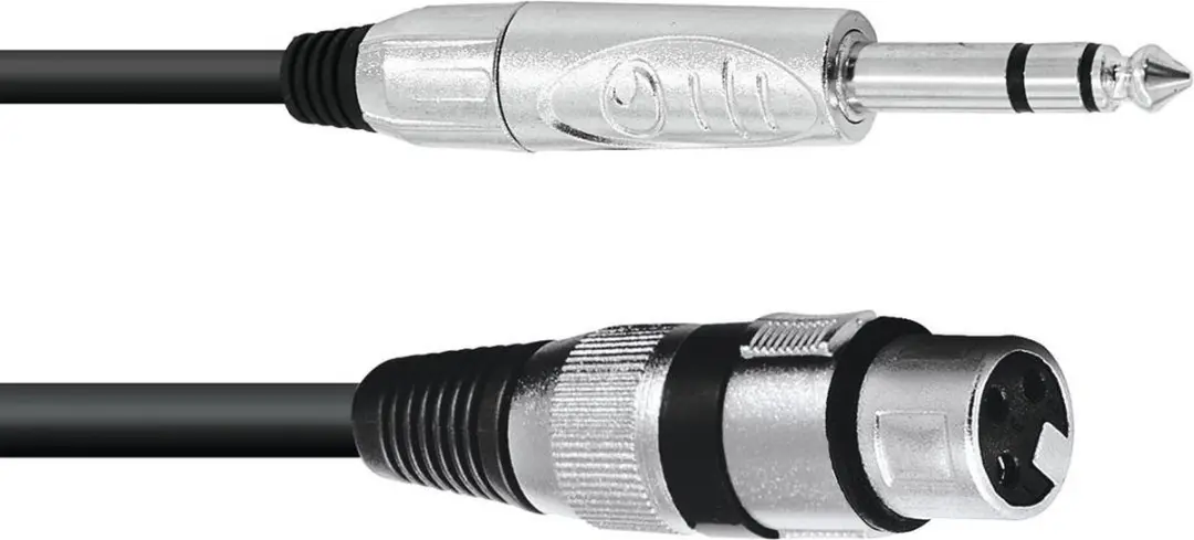 Omnitronic 30225182 XLR naar Jack Adapterkabel 2m