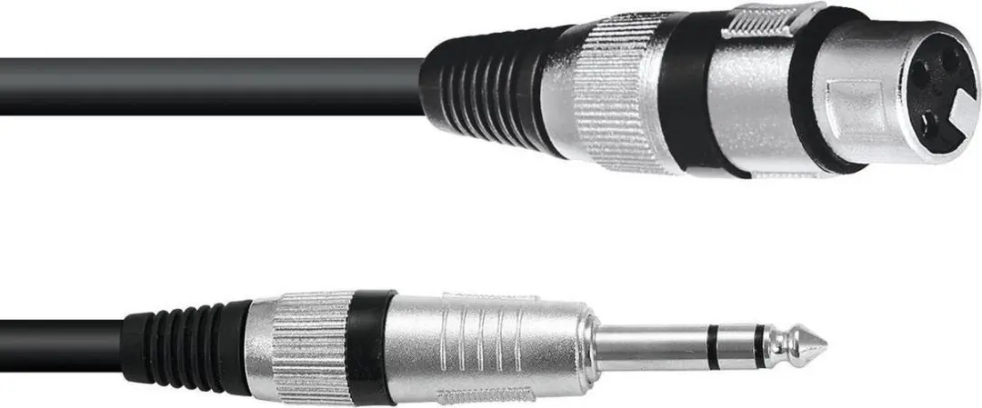 Omnitronic XLR(M)-Jack Adapterkabel 0.9m