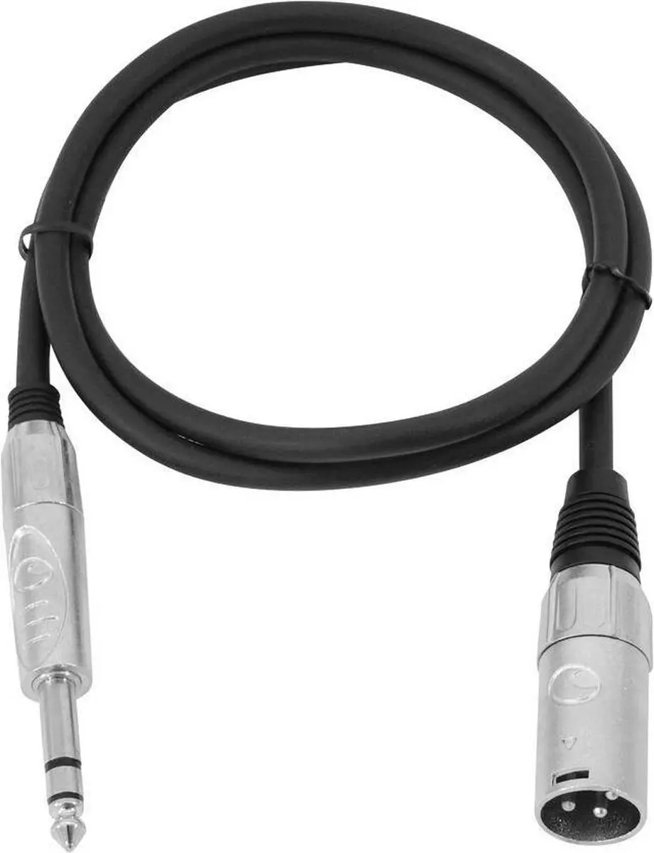 Omnitronic 30225196 XLR naar Jack Adapterkabel 2m - Zwart