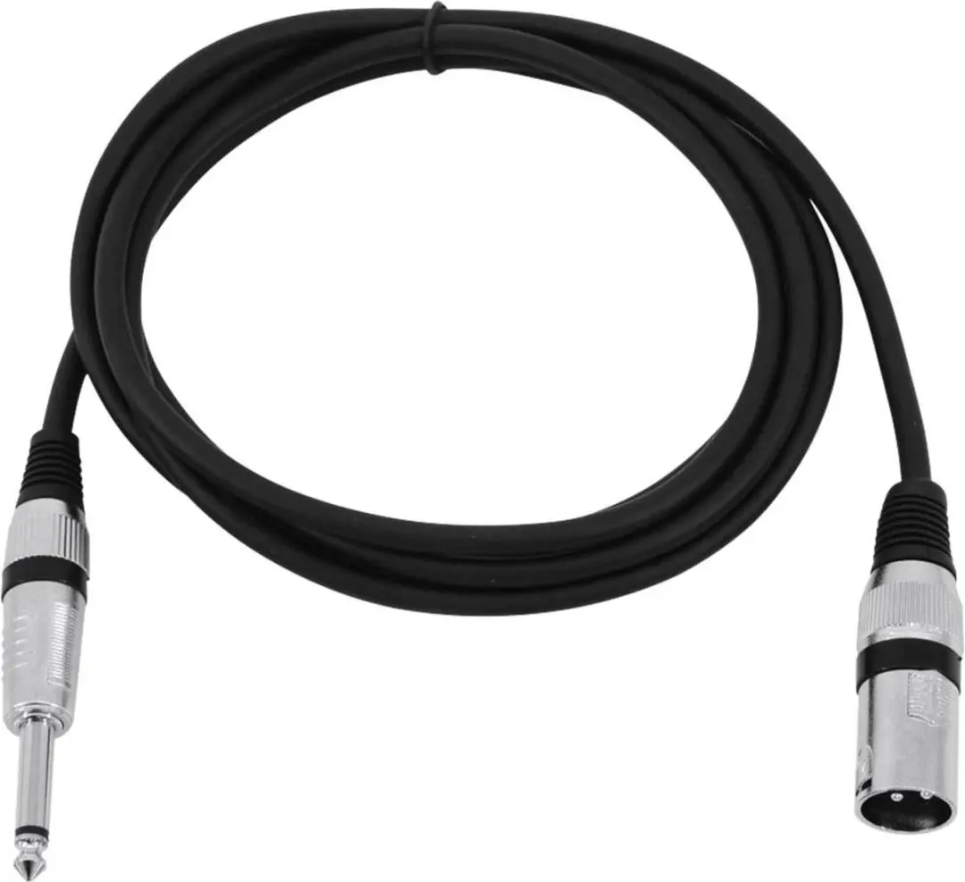 Omnitronic 3022519B XLR naar Jack Adapterkabel 2m - Zwart