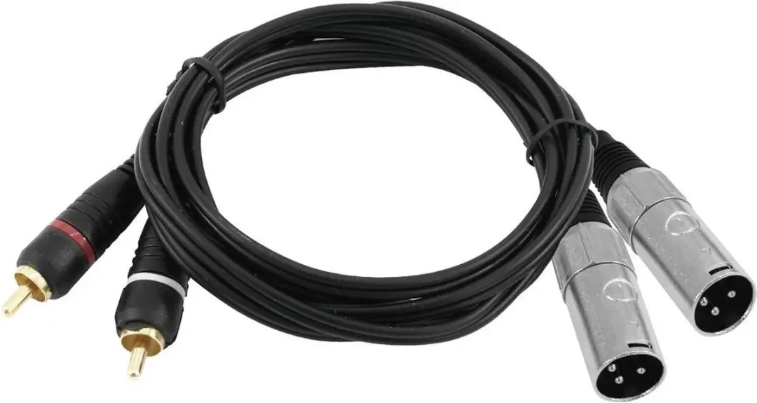 Omnitronic 3022522D XLR naar Cinch Adapterkabel 3m