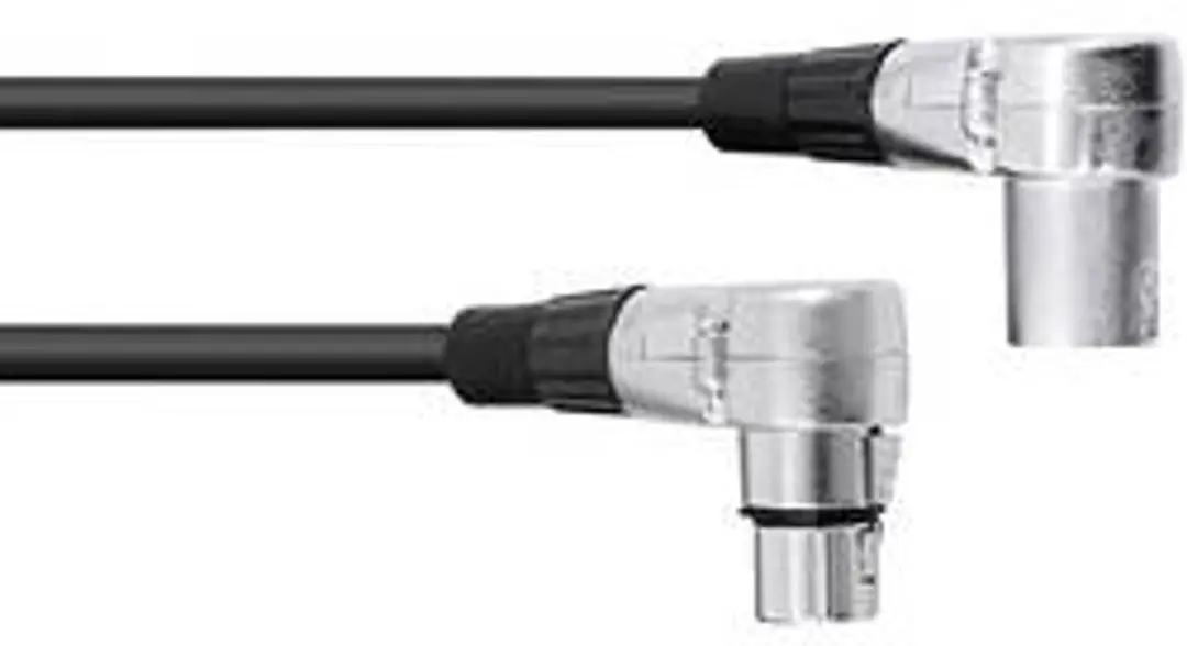 Omnitronic XLR-kabel 3-pin 1.5m 90°