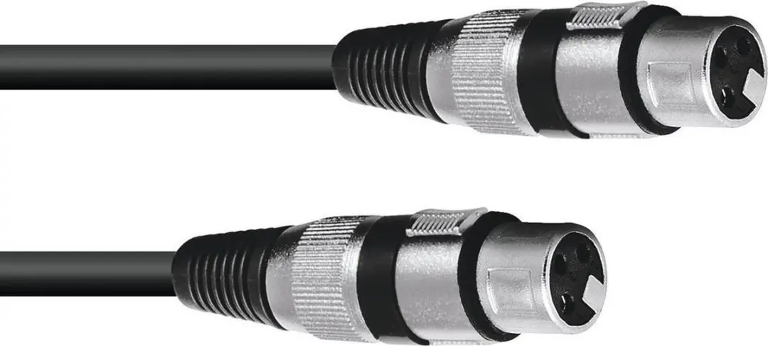 Omnitronic PAH0018100-000 XLR Patchkabel 0.2m - Zwart