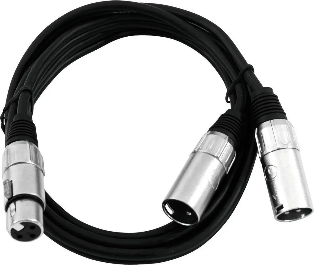 Omnitronic 30225203 XLR Adapterkabel 0.5m - Zwart