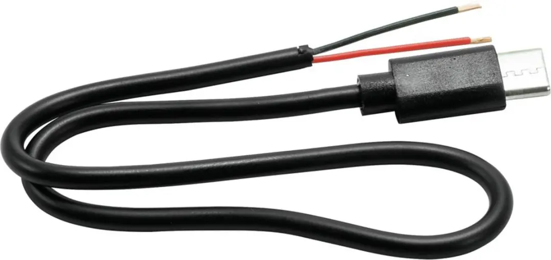 Omnitronic Kabel USB-C auf 2x offene Kabelenden 30cm