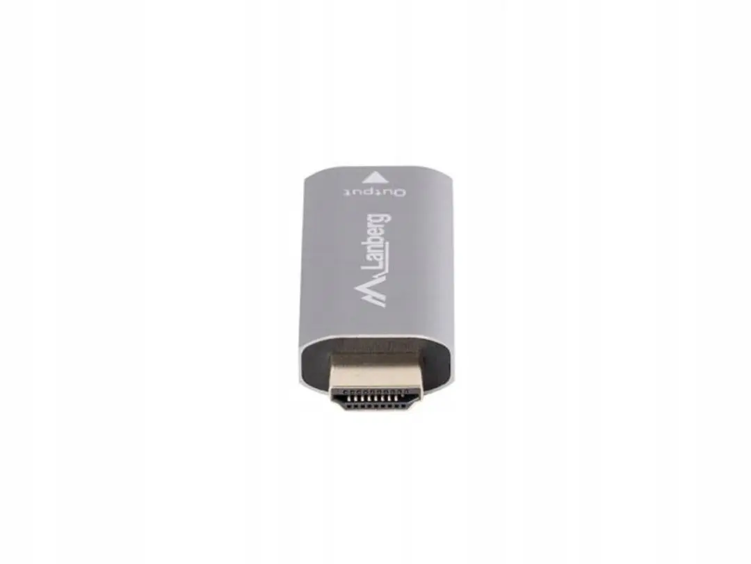 Lanberg HDMI naar DisplayPort Adapter 4K 60Hz - Zilver - afbeelding 2 van 6