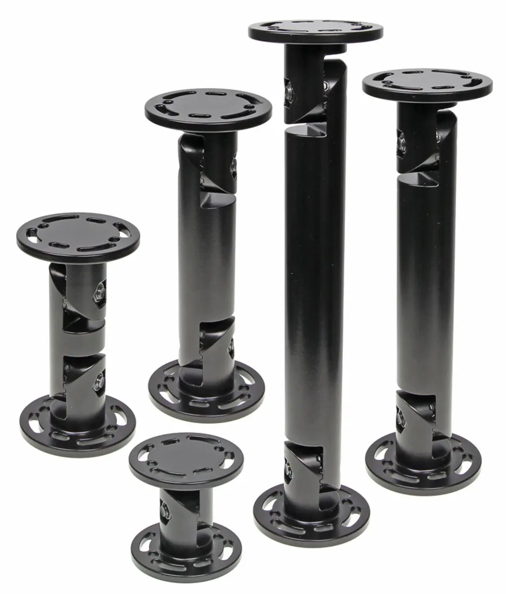 Pedestal Mount 4 round L:114mm Ã¸64mm Black"