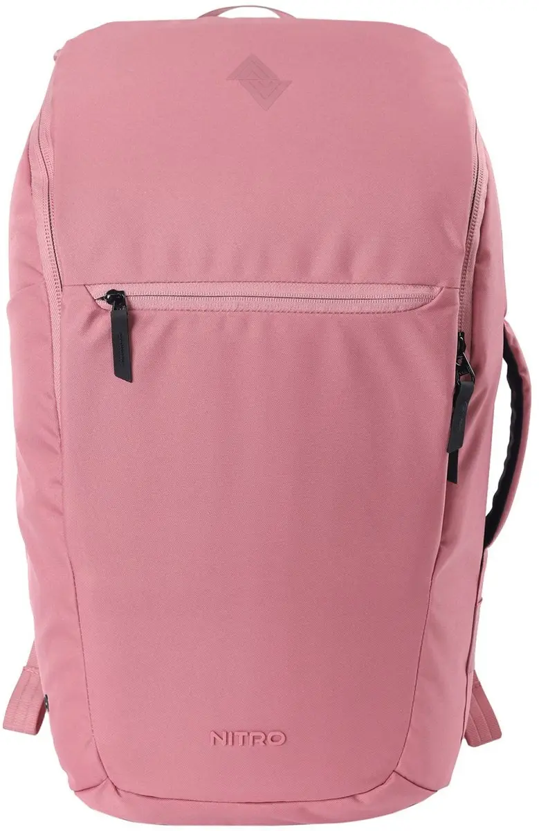 NITRO laptop rugzak rugzak met laptopvak Nikuro Traveller 32L Woodrose oud roze