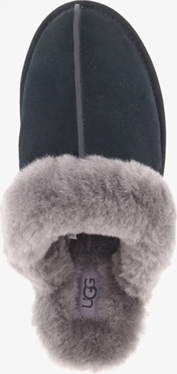 UGG W Scuffette II Dames Sloffen - 36 - Zwart/Grijs