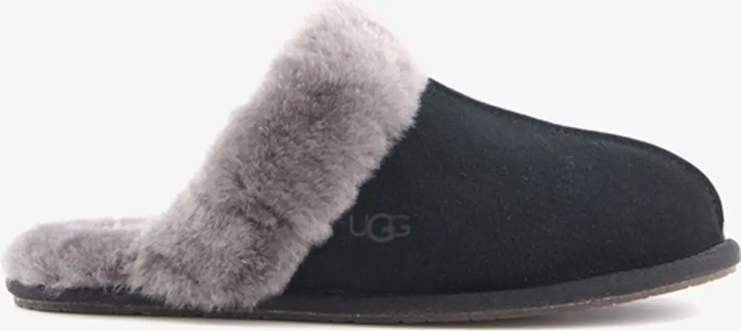 UGG W Scuffette II Dames Sloffen - 36 - Zwart/Grijs
