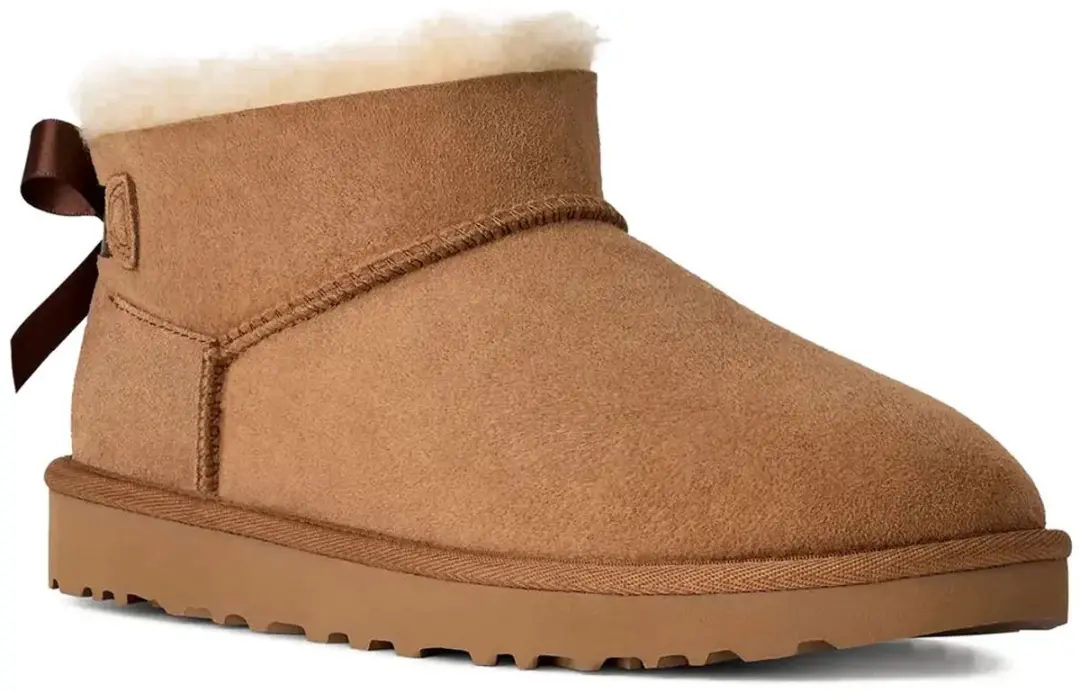 UGG Ultra Mini Bailey Bow Boots Cognac - 39
