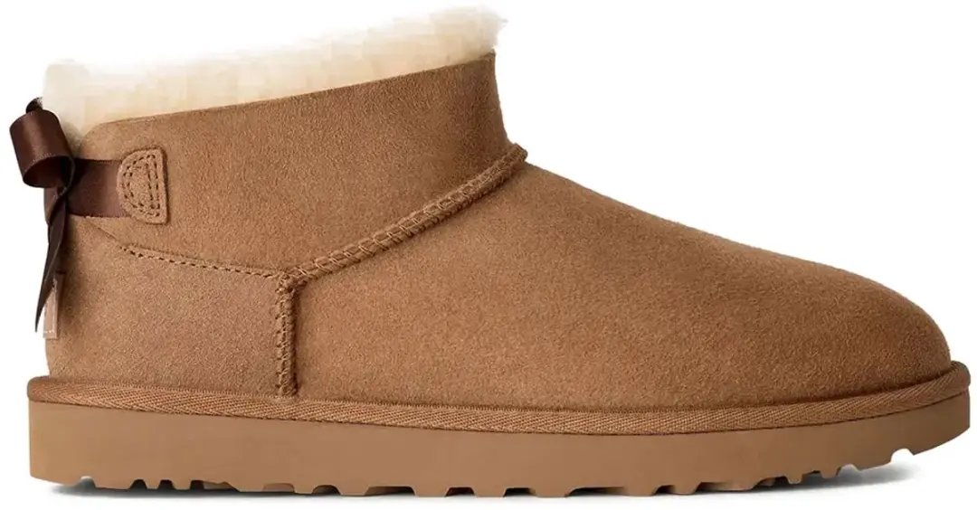 UGG Ultra Mini Bailey Bow Boots Cognac - 39