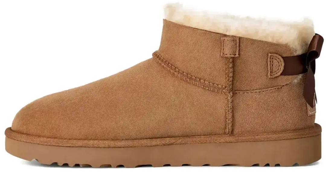 UGG Ultra Mini Bailey Bow Boots Cognac - 39