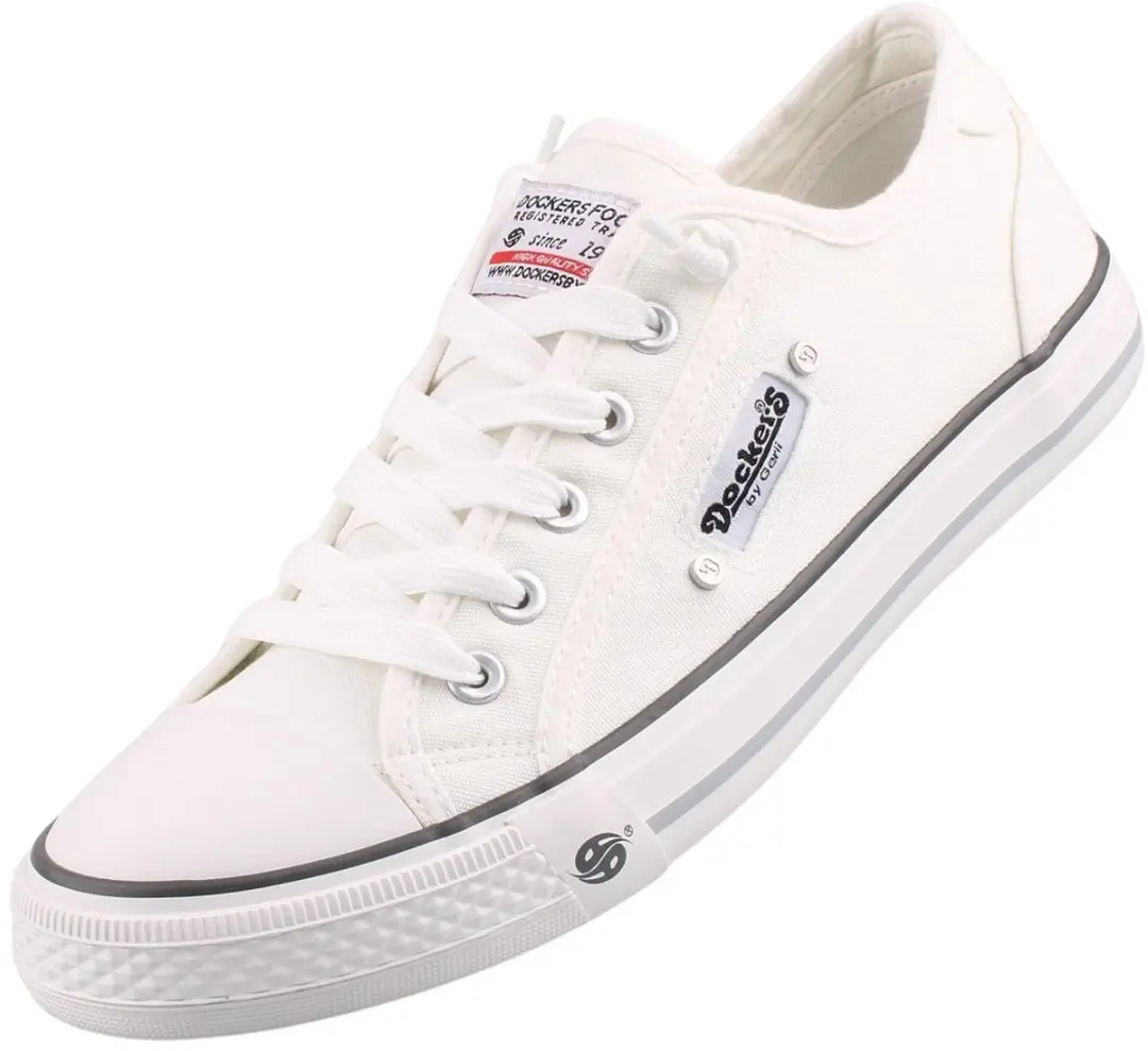 Dockers by Gerli dames canvas sneaker wit