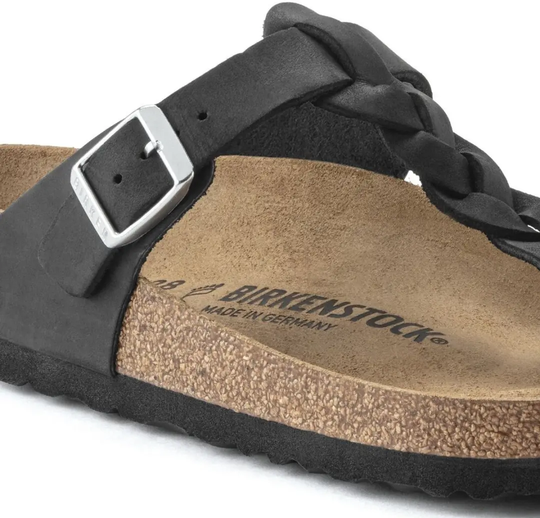 Birkenstock Teenslipper Gizeh Braided 1021349 Zwart Breed
