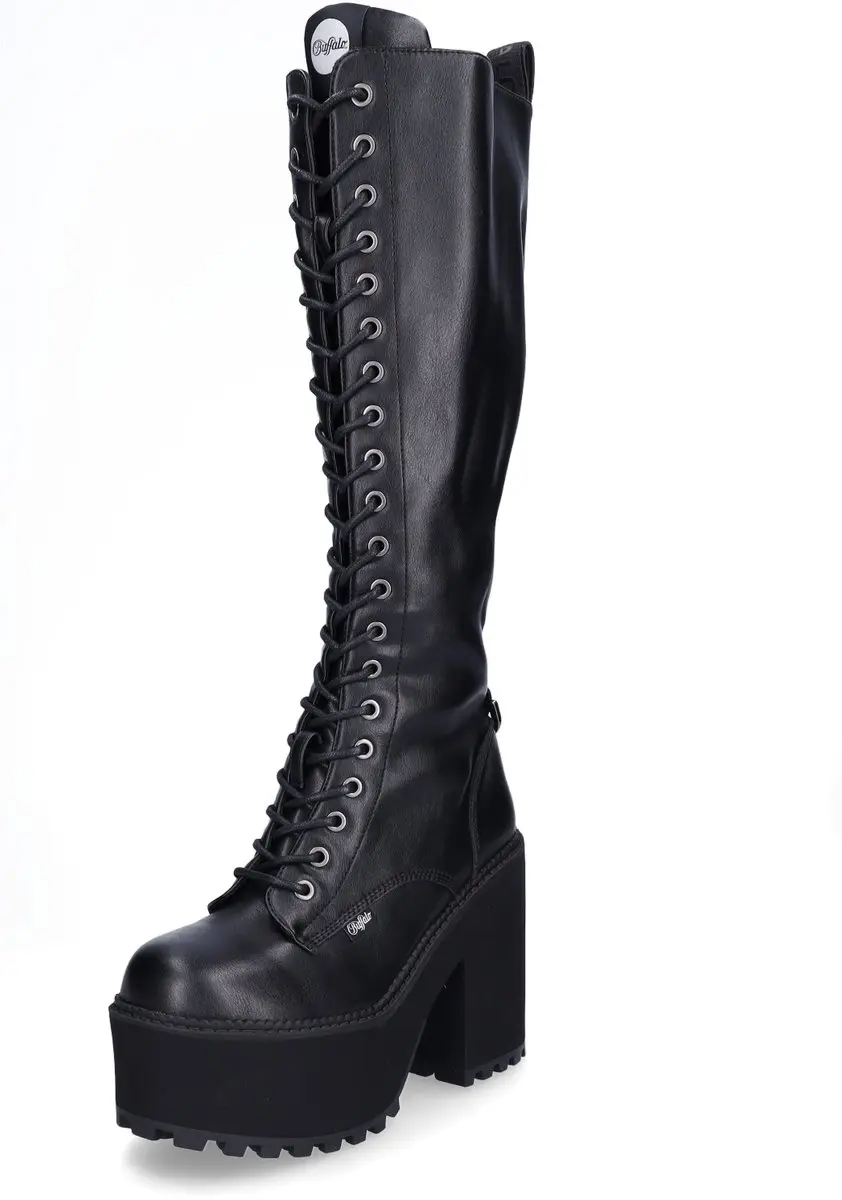 Buffalo dameslaarzen Killah Lace Up Hi zwart