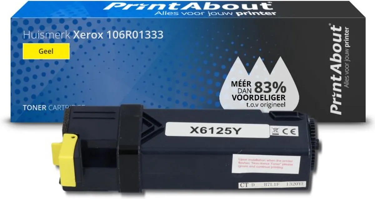 PrintAbout Xerox 106R01333 Toner Geel - 9.000 pagina's