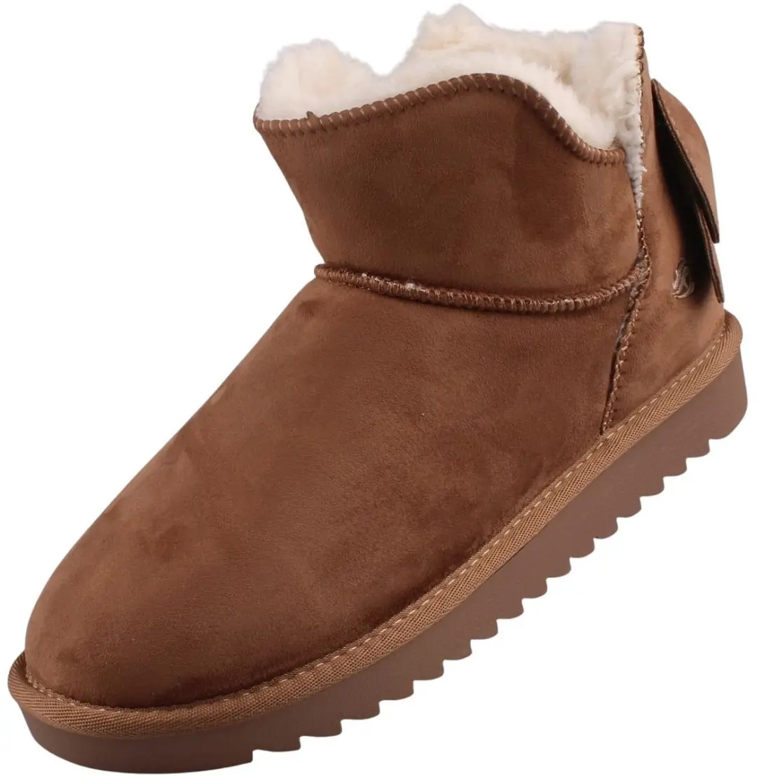 Dockers by Gerli damesenkellaarsjes, gevoerd, lichtbruin 49IL303-770530